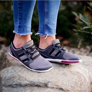 Xero Shoes Zelen Eco-Friendly Minimalist Road Running Shoes Grey Pink Women 8.5